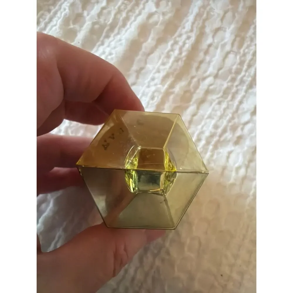 Vintage Jewel Brite Santa Lantern Diorama Christmas Ornament Yellow Plastic 3